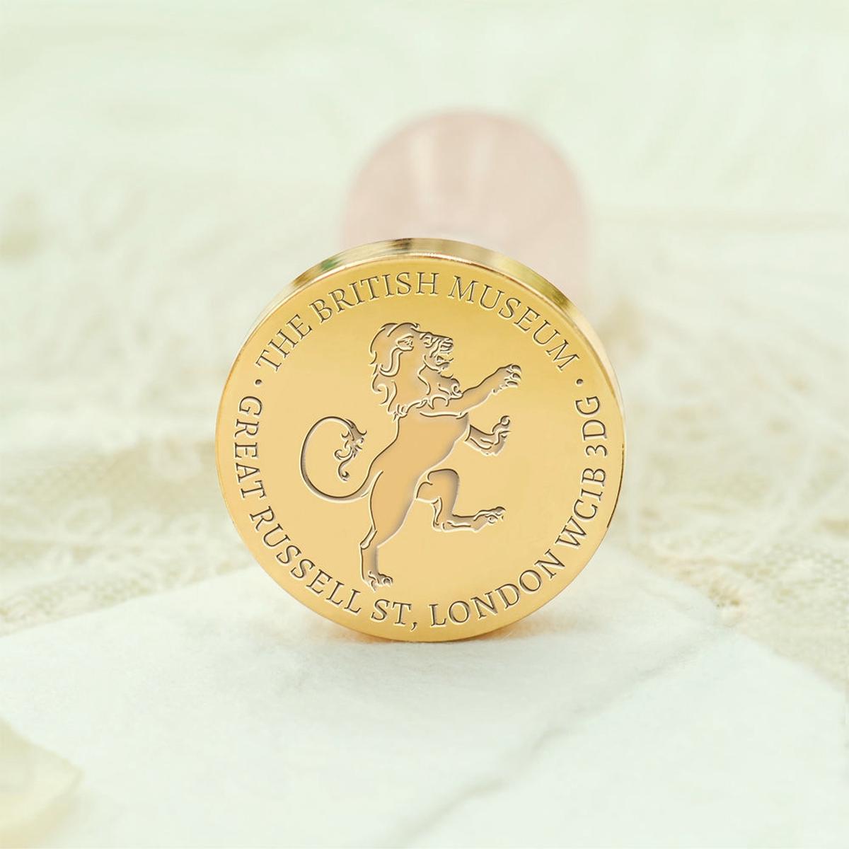 Wildlife Impressions Custom Rampant Lion Address Wax Seal Stamp