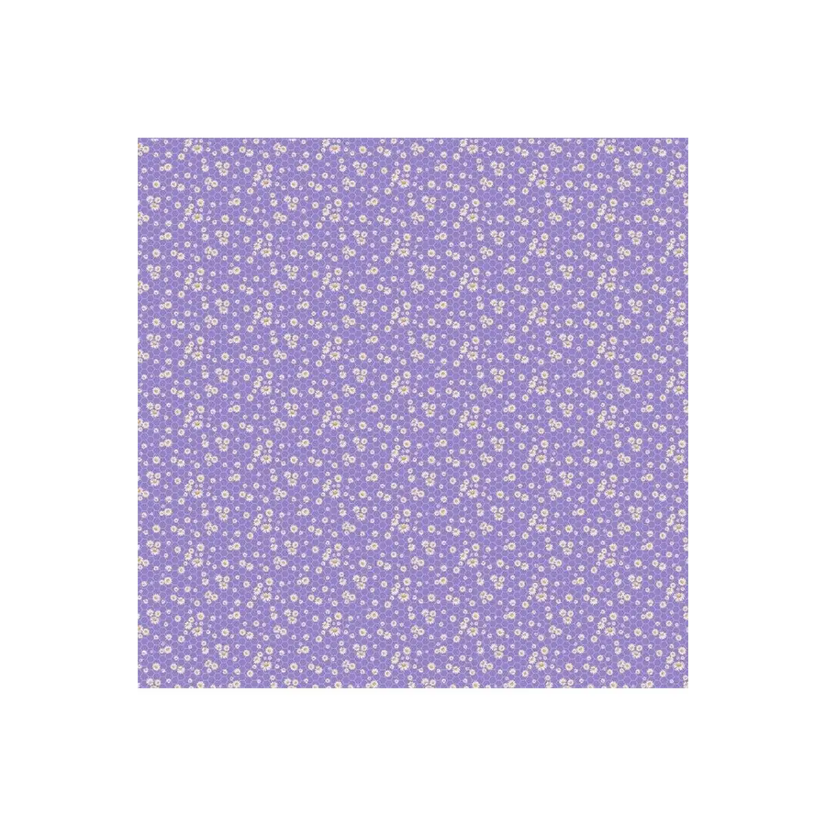 Northcott Fabrics, Lavender Market Collection - Mini Daisy - 24480 (Sold By 1/2 Meter)