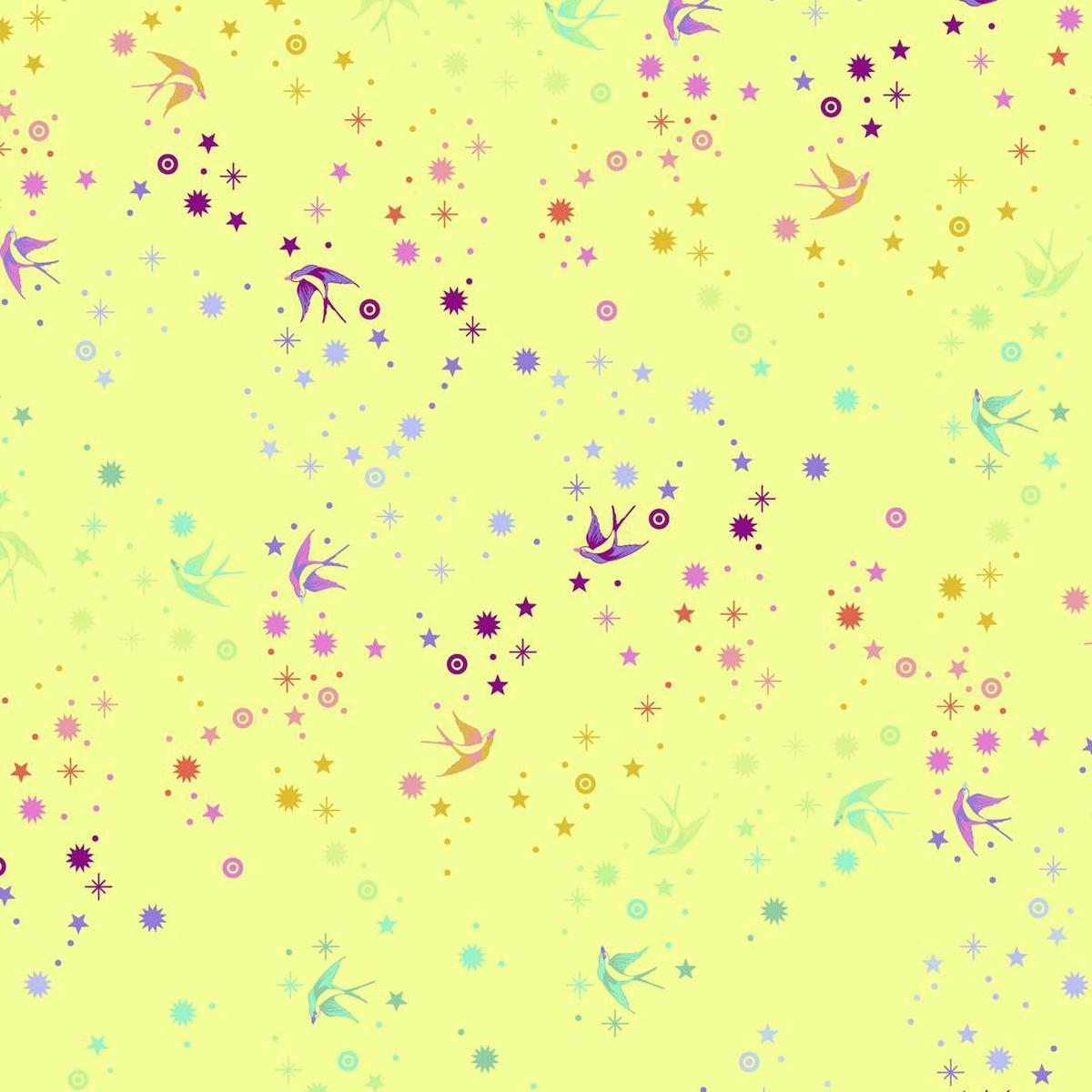 TULA PINK - True Colors - FAIRY DUST, LIME