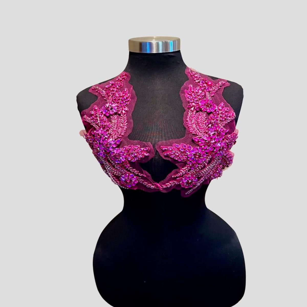 Rhinestone Applique Pair (Various Colors)