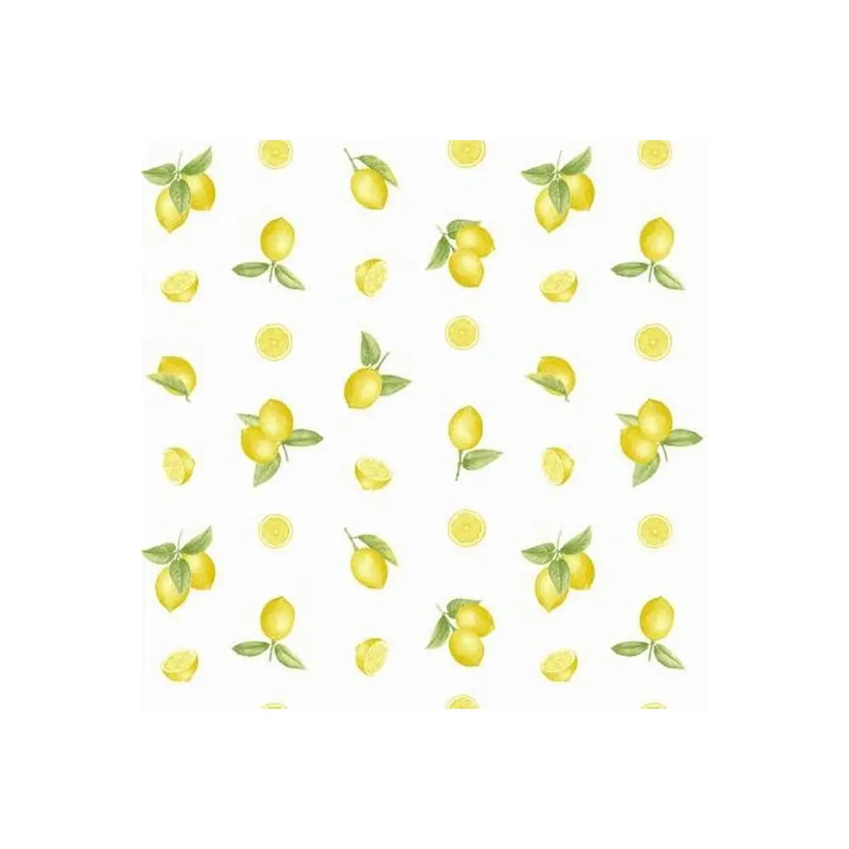 Henry Glass & Co. Fabrics, Just Lemons Collection - Yellow Small Tossed Lemons (Sold By 1/2 Meter)