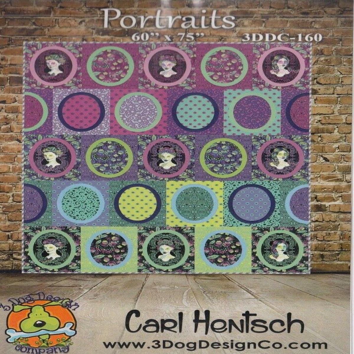3 DOG DESIGN CO - CARL HENTSCH - PORTRAITS PATTERN