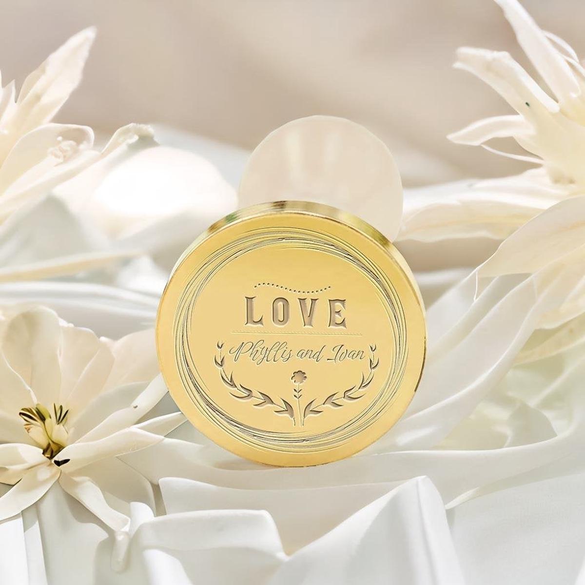 LOVE Wedding Custom Wax Seal Stamp with Couple's Names