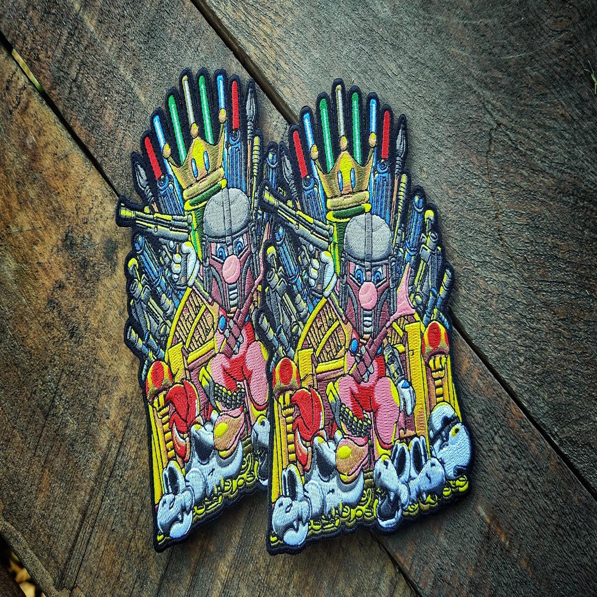 MarioWars Throne Edition v2 Embroidery Limited Patch