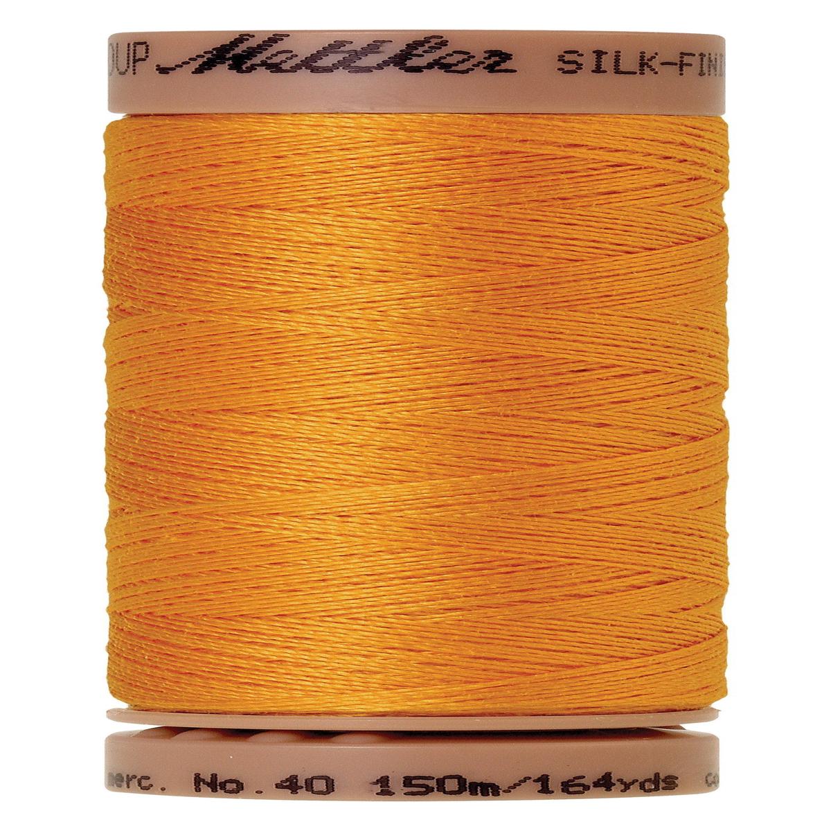 Mettler Silk-Finish 40wt Solid Cotton Thread Marigold