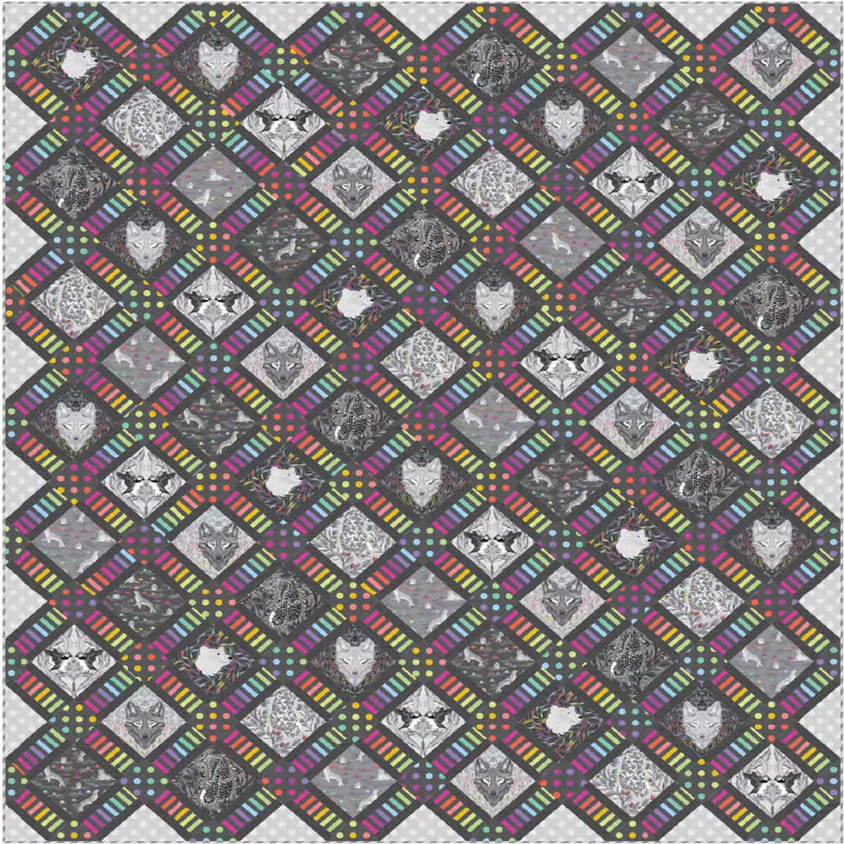TULA PINK - Graywork - Crossroads Quilt Kit