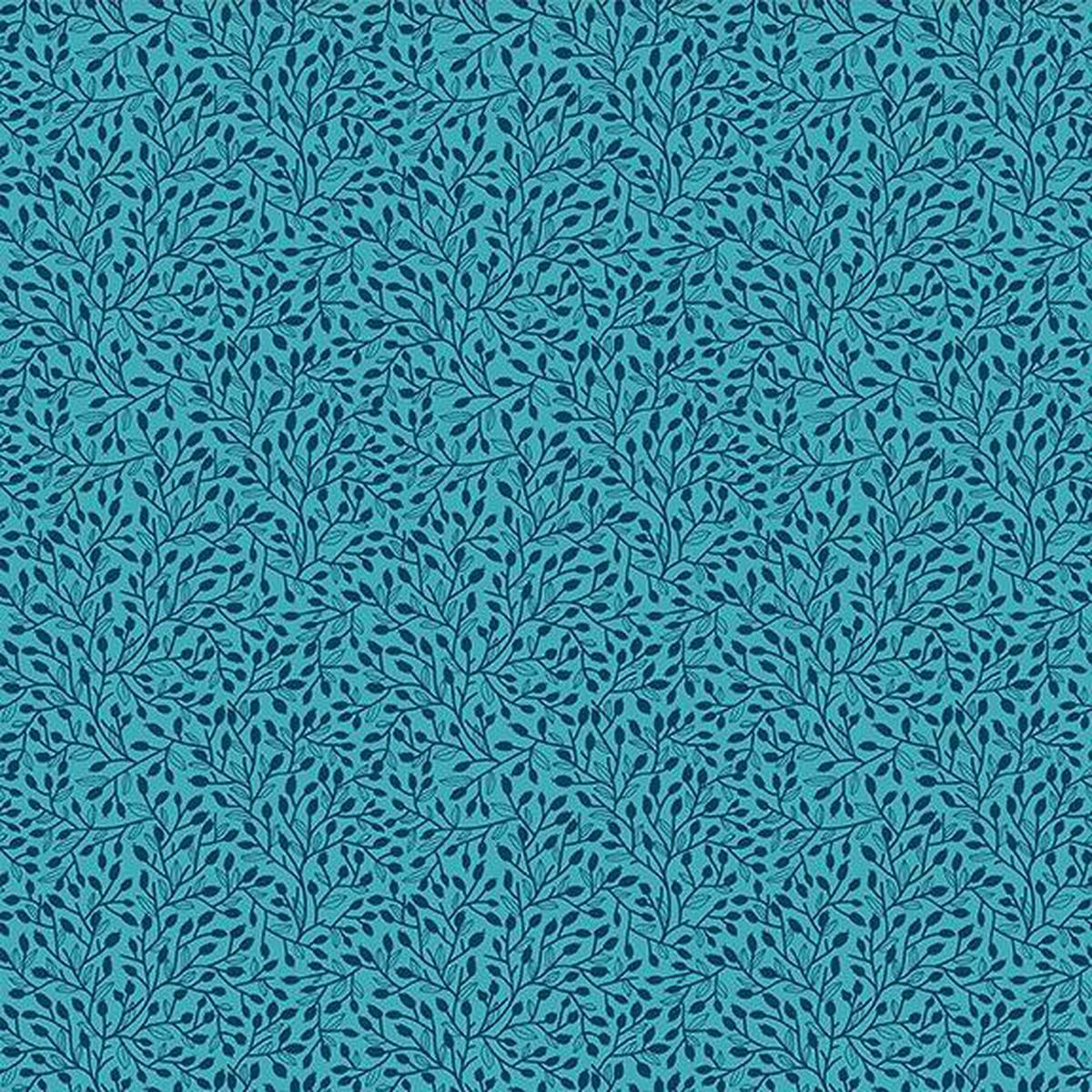 Whimsy - Vines Teal Yardage* (Sold By 1/2 Meter)