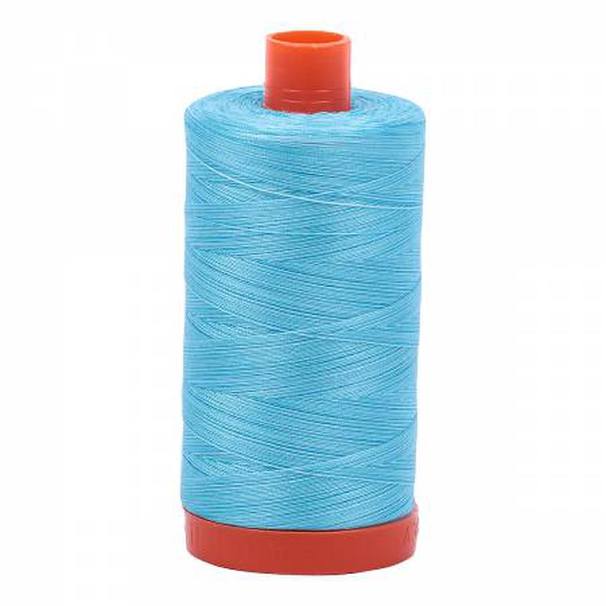AURIFIL - Mako 50 WT VARIEGATED - LARGE SPOOLS, 1422 yards, 4663 Baby Blue Eyes