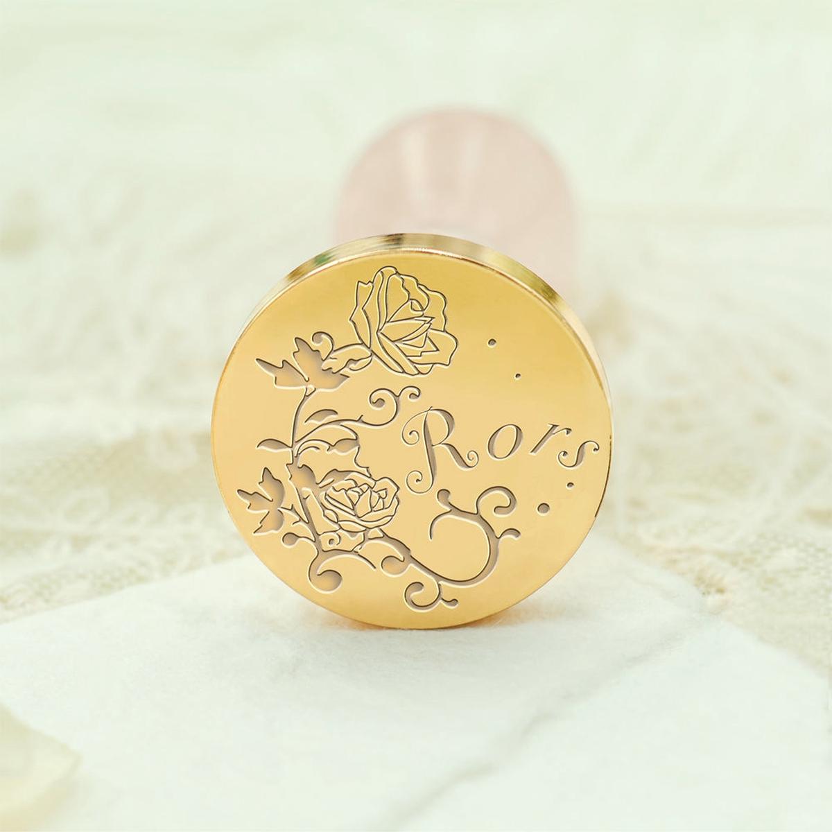 Custom Name Wax Seal Stamp - Style 7