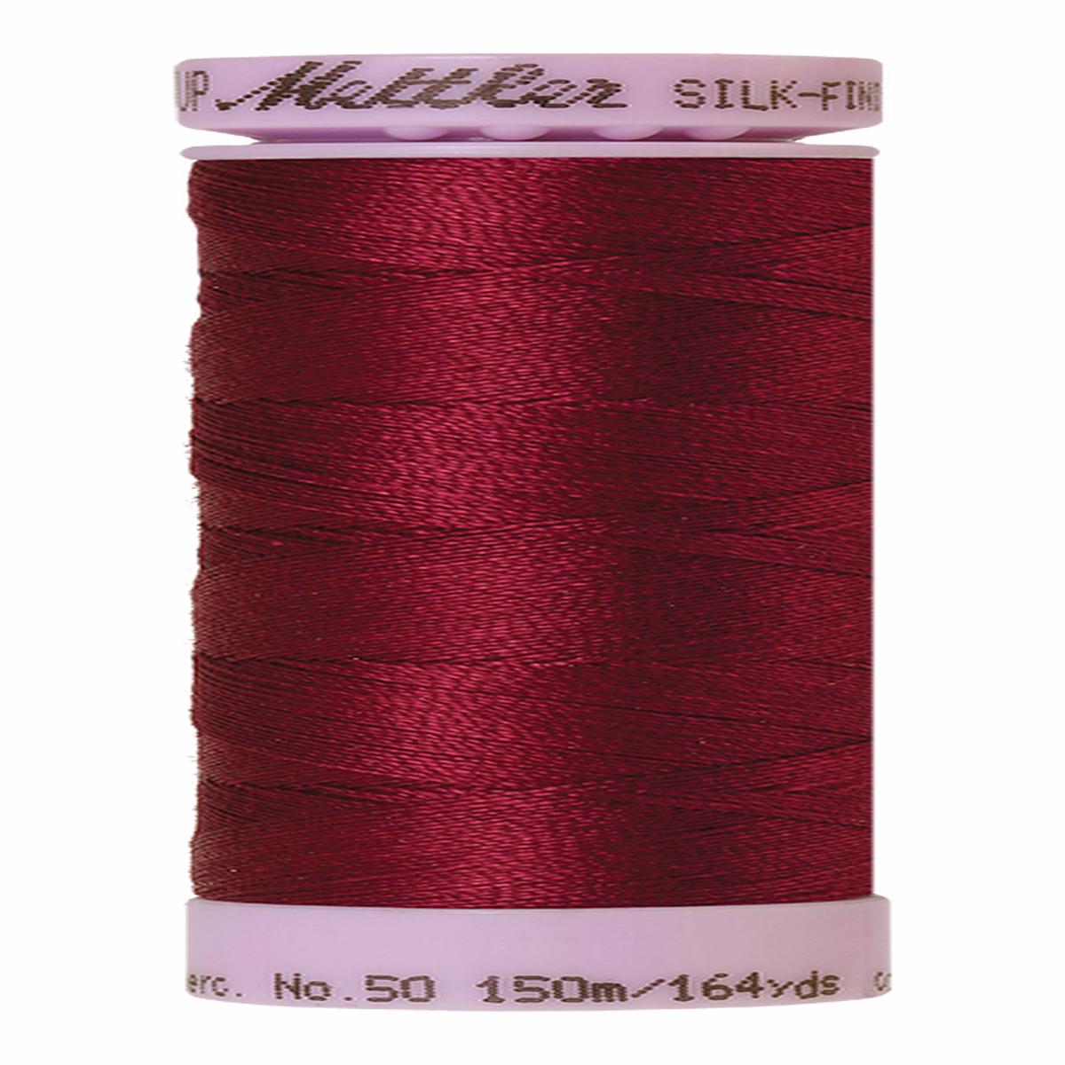 Mettler Silk-finish 50wt Solid Cotton Thread 164yd/150m Pomegranate