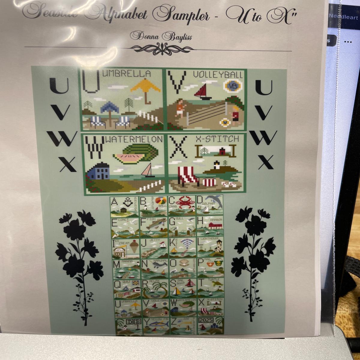 Seaside Alphabet U-X