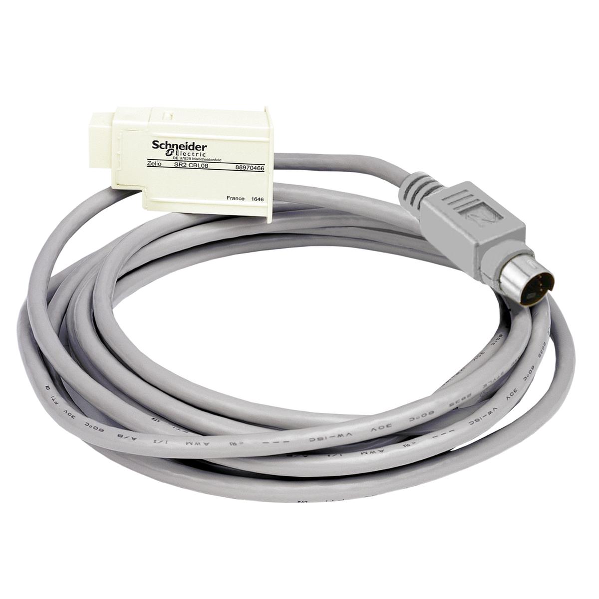 Magelis small panel connecting cable, for smart relay Zelio Logic, 2.5 m