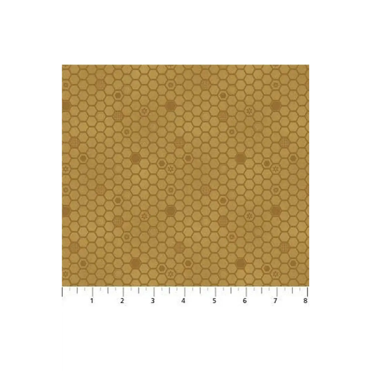 Northcott Fabrics, Honey Bloom Collection - Honeycomb Hexagon (Sold By 1/2 Meter)