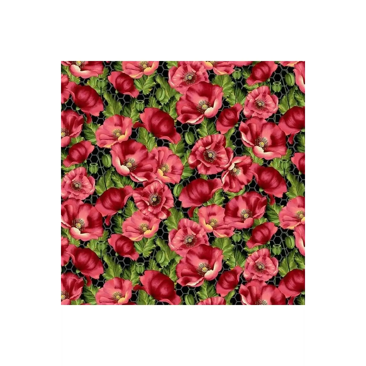 Henry Glass & Co. Fabrics, Bloomin' Poppies Collection - 2734-89* (Sold By 1/2 Meter)