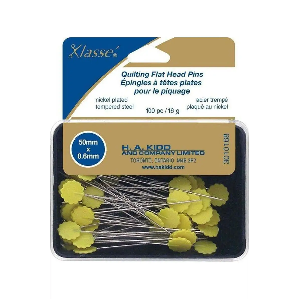 Klasse, Quilting Flat Head Pins