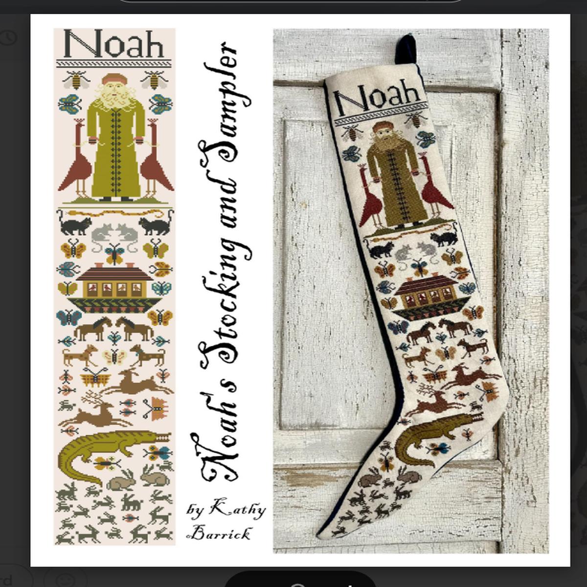 Noah's Stocking and Sampler
