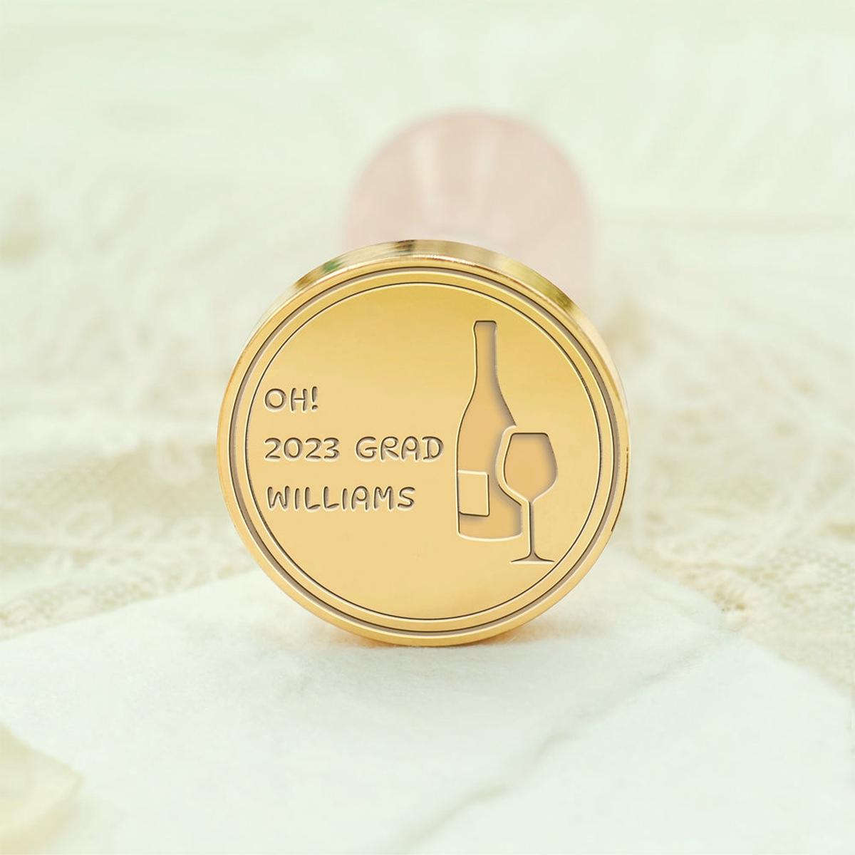Happy Graduation Custom Wax Seal Stamp - Style 7