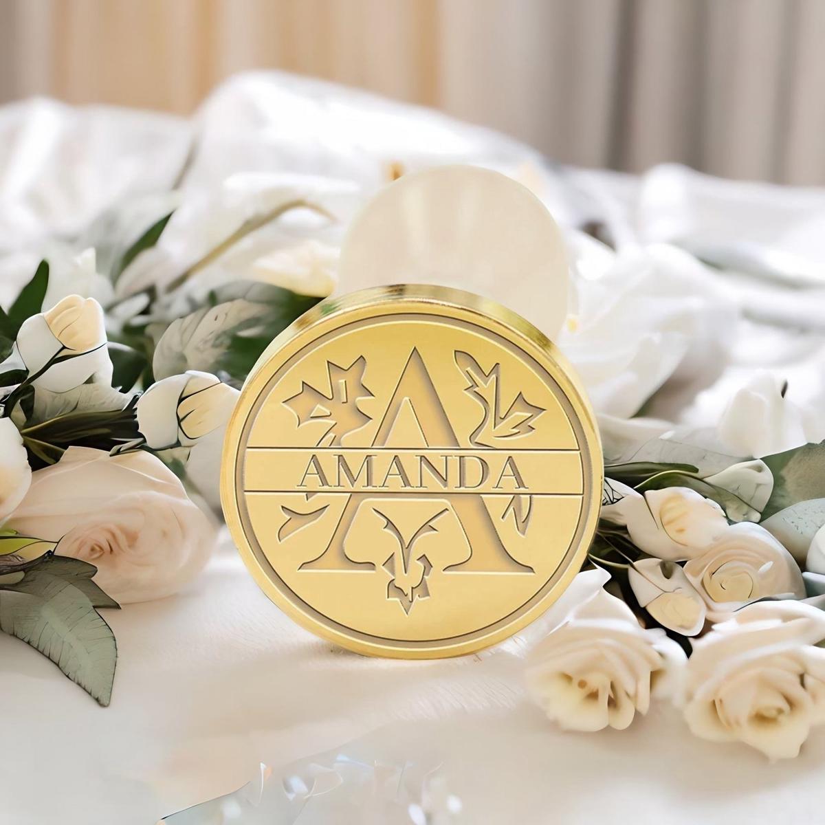 Custom Capital Letter Name Wax Seal Stamp - 26 Alphabet
