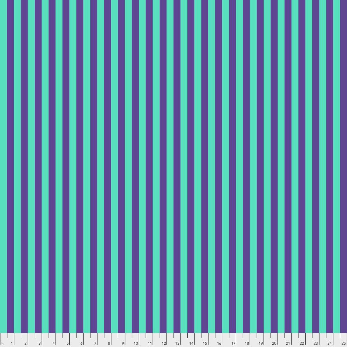 TULA PINK - True Colors - TENT STRIPES, IRIS