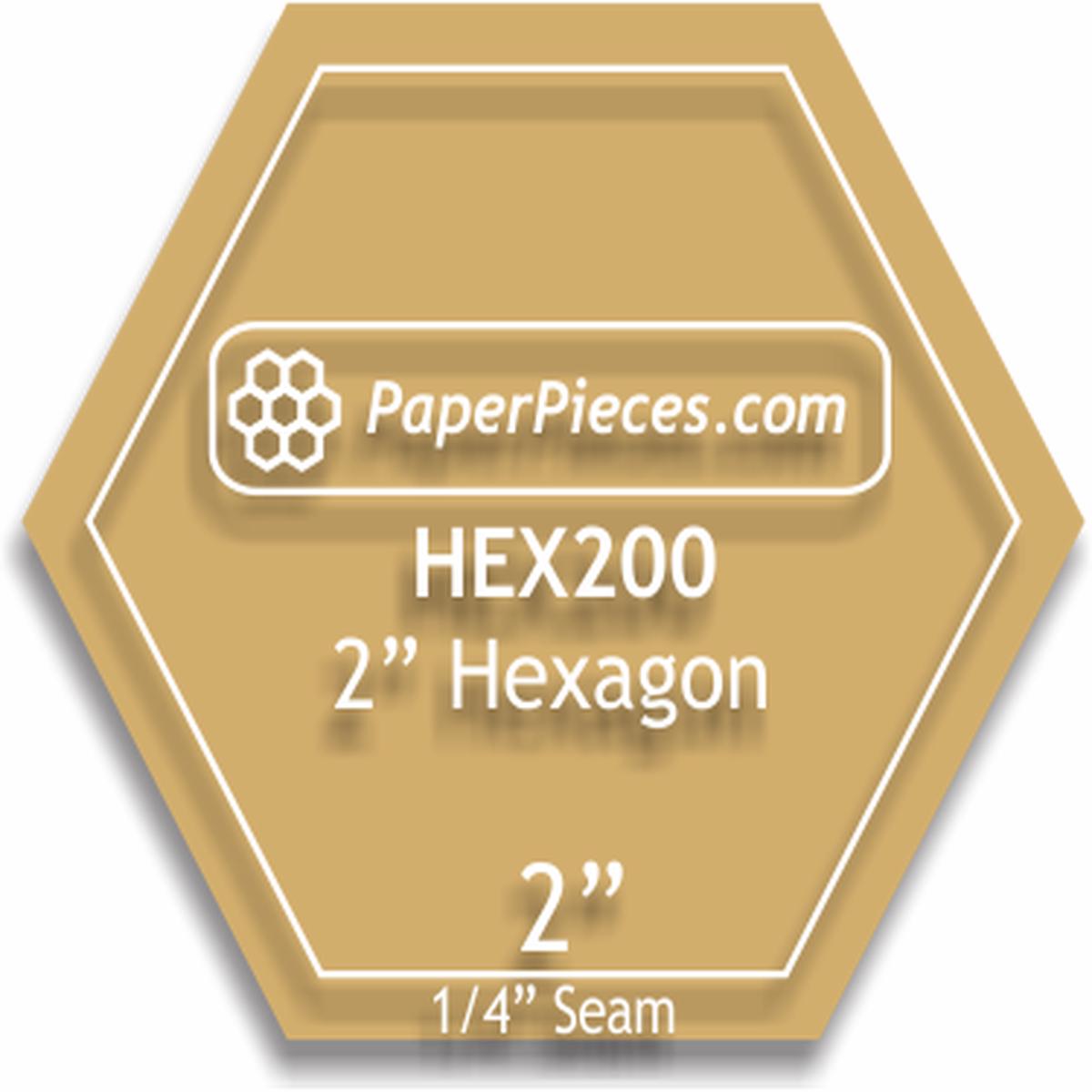 Acrylic Template- Hexagon 2