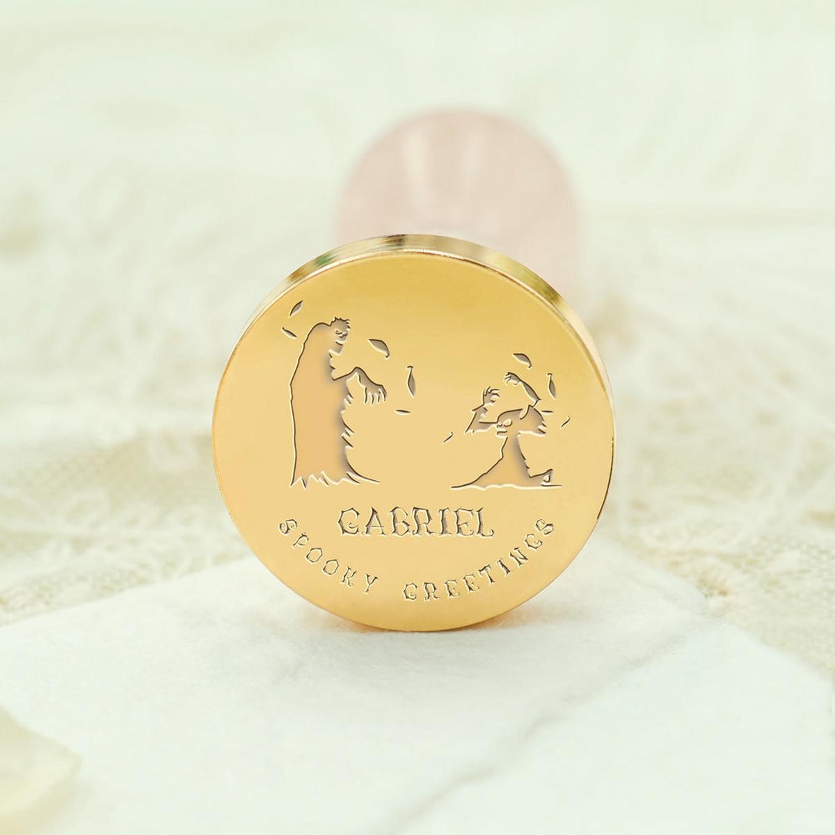Custom Zombies Halloween Name Wax Seal Stamp