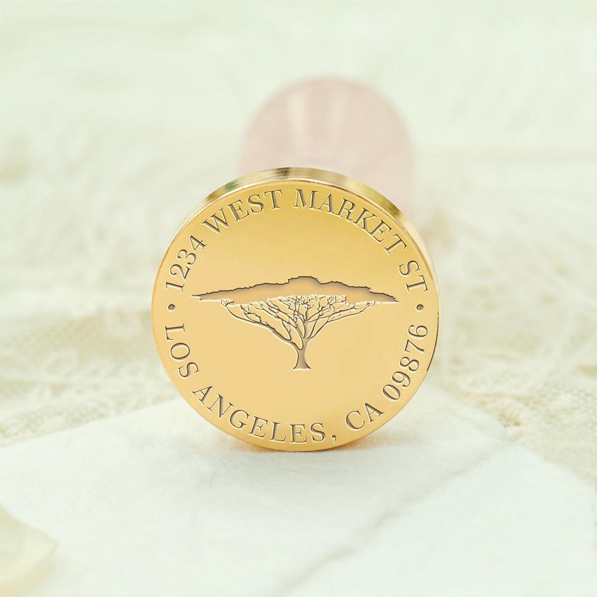Natural Plant Custom Address Wax Seal Stamp - Dragon Tree
