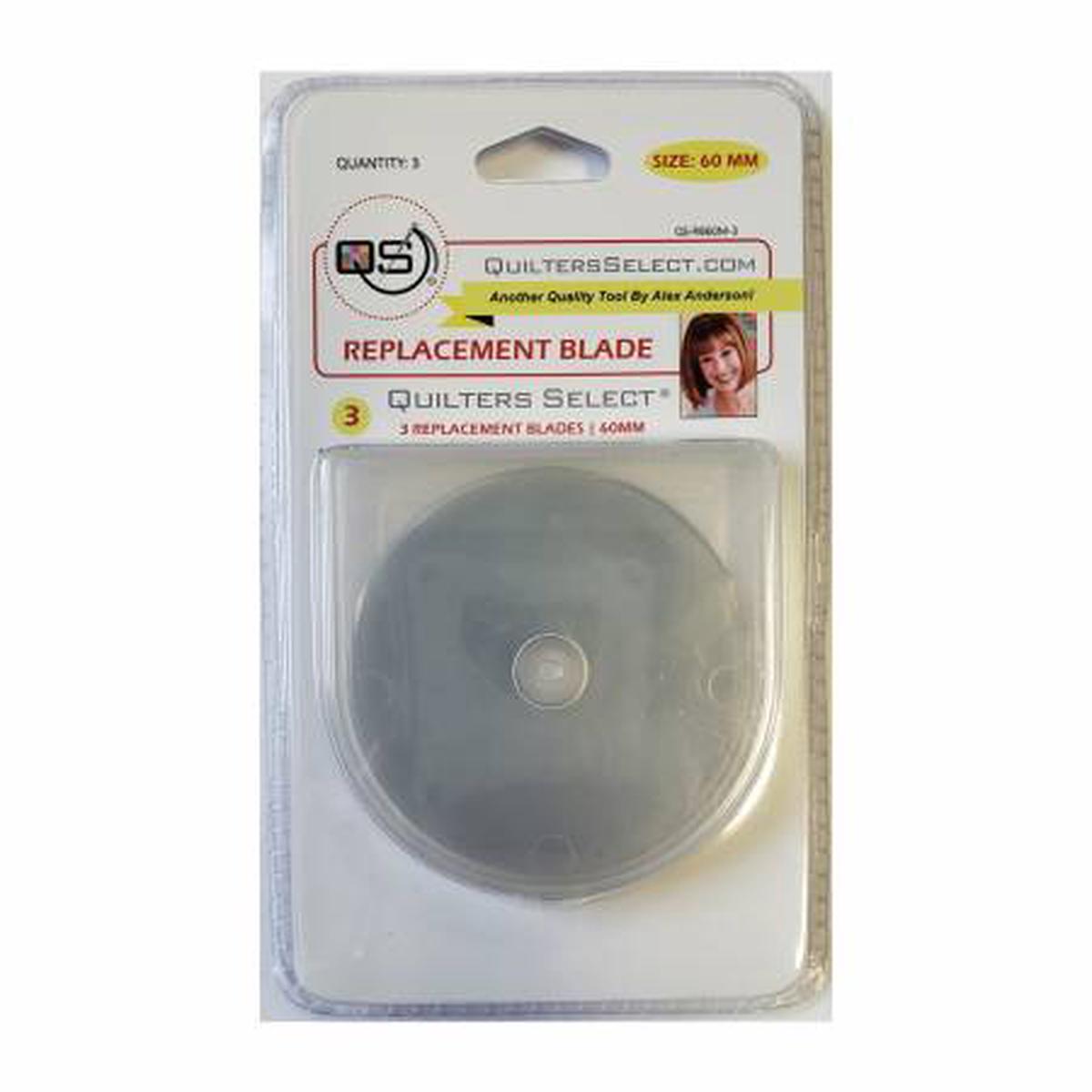 QUILTER'S Select - 60 MM Rotary Blade, Replacements 3pk