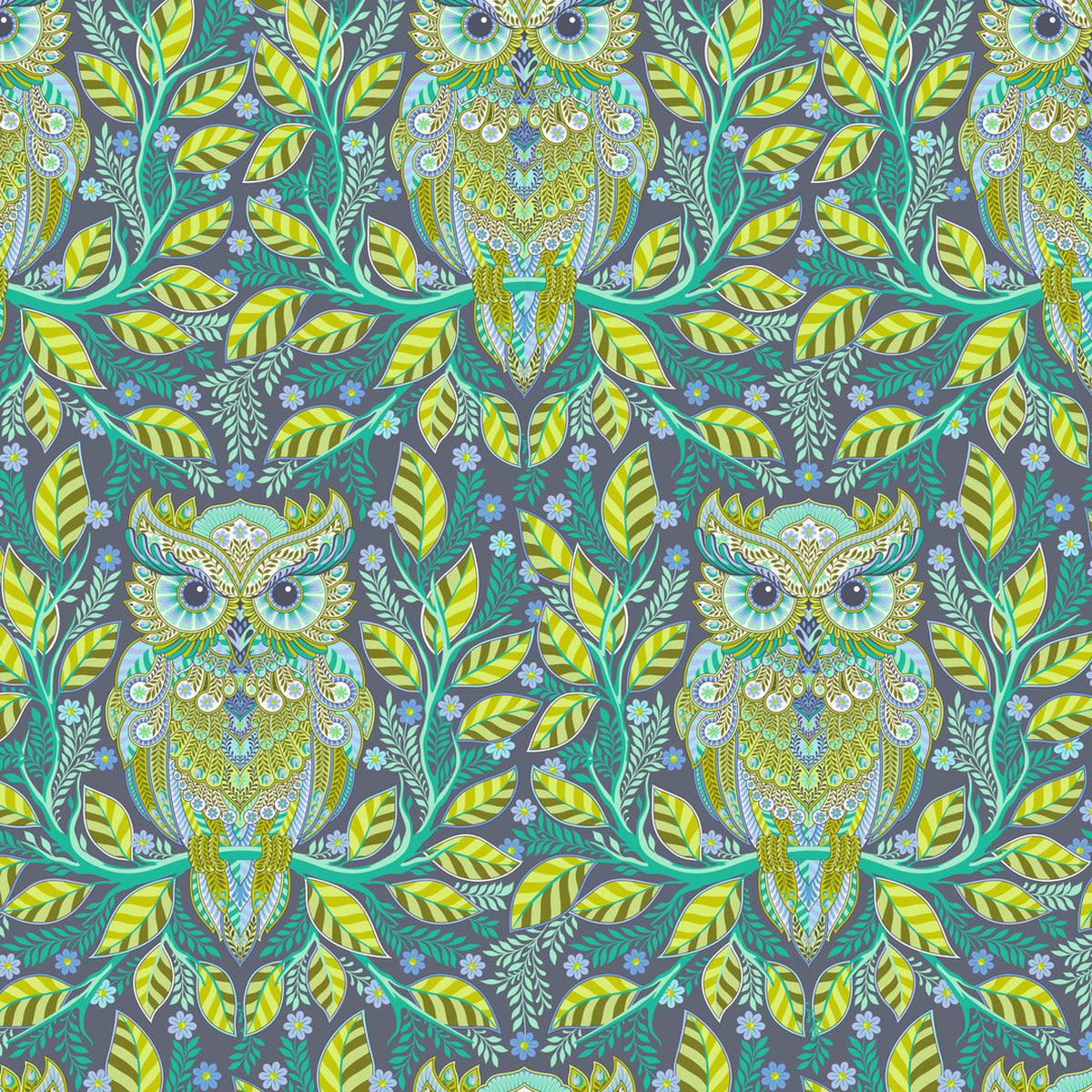 Tula Pink - Full Moon Forest II - Hootie Patootie, Starlight