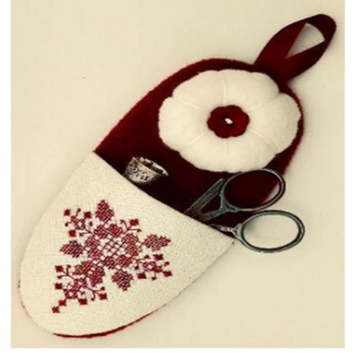 A Red Slipper  Sewing Etui