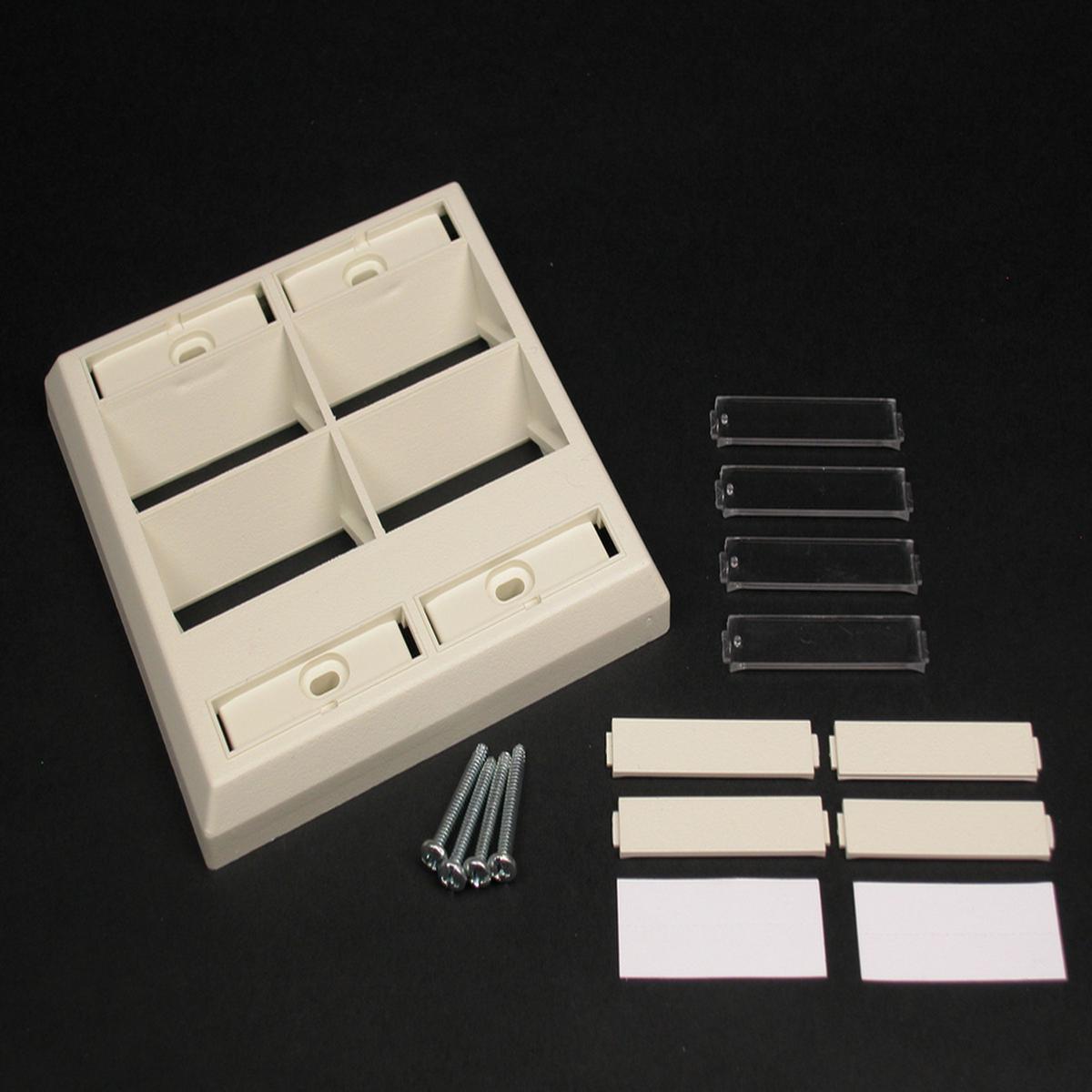 CM Double-Gang Angled Faceplate