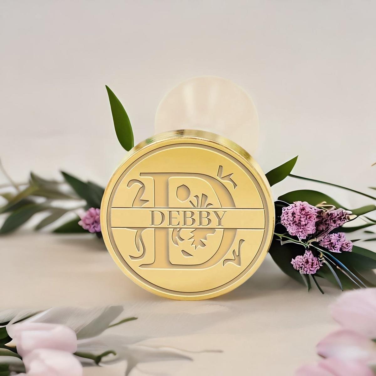 Custom Capital Letter Name Wax Seal Stamp - Letter D