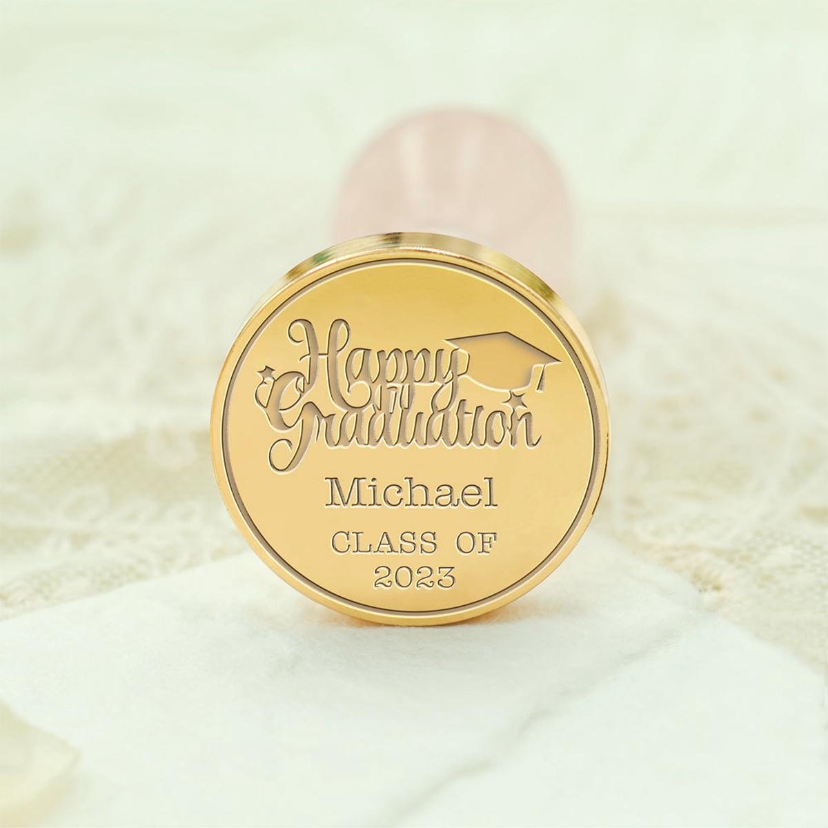Happy Graduation Custom Wax Seal Stamp - Style 23