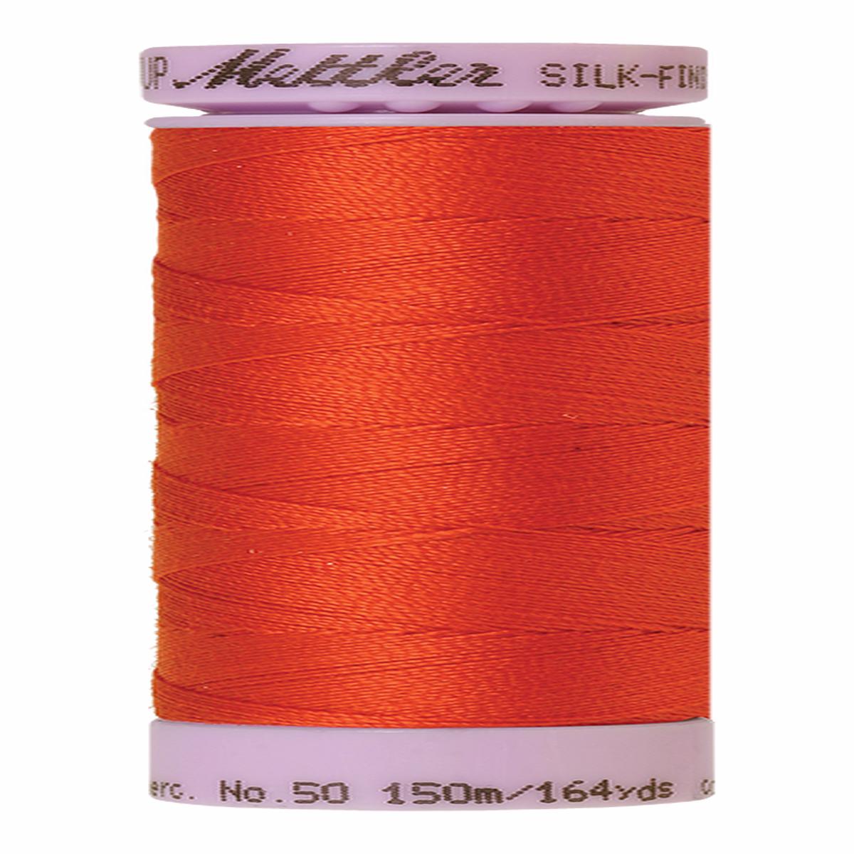 Mettler Silk-finish 50wt Solid Cotton Thread 164yd/150m Paprika