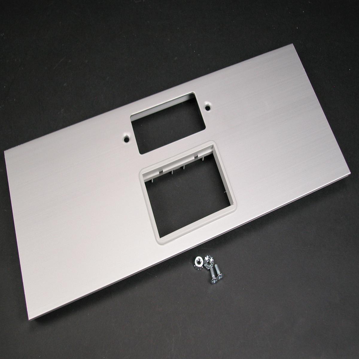 AL5200 Large Multi-Channel Raceway GFCI and 6A Mini Adapter Cover Plate