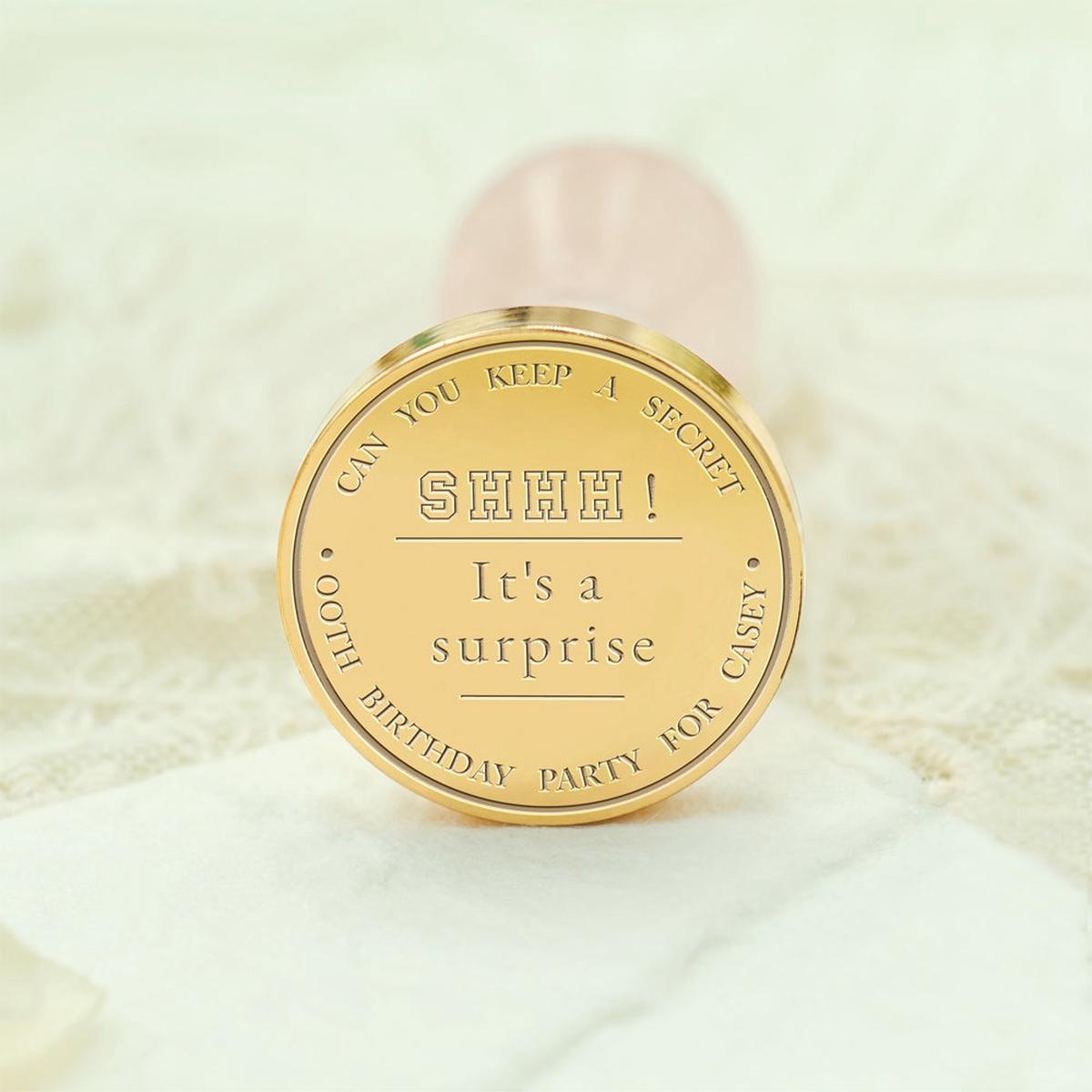Birthday Bliss Custom Wax Seal Stamp - Style 12