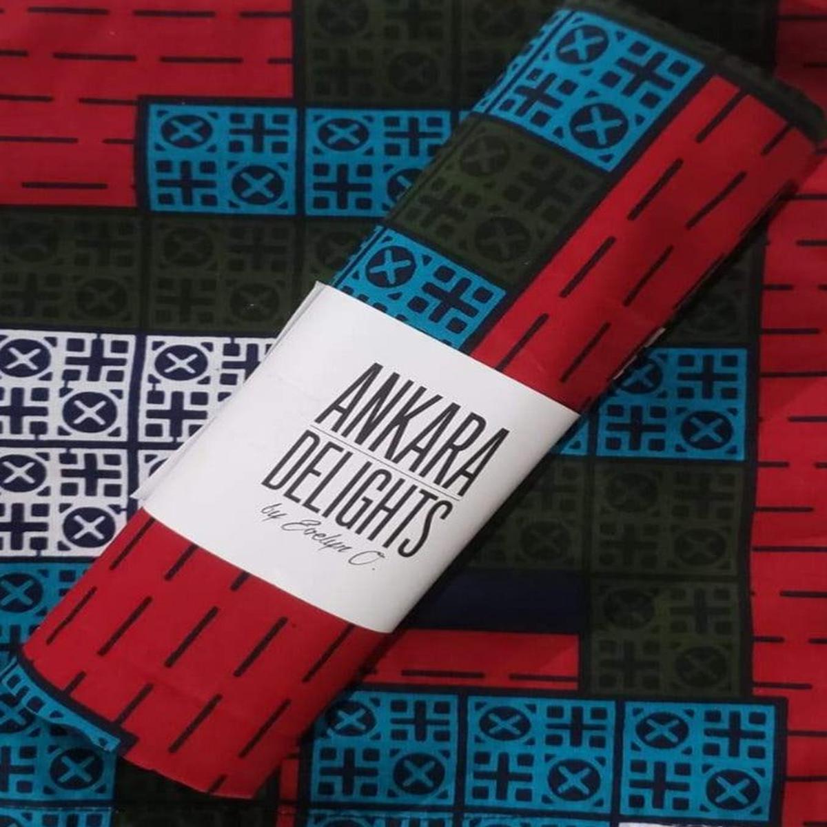 'Tetris' Head Wrap (2 yds)