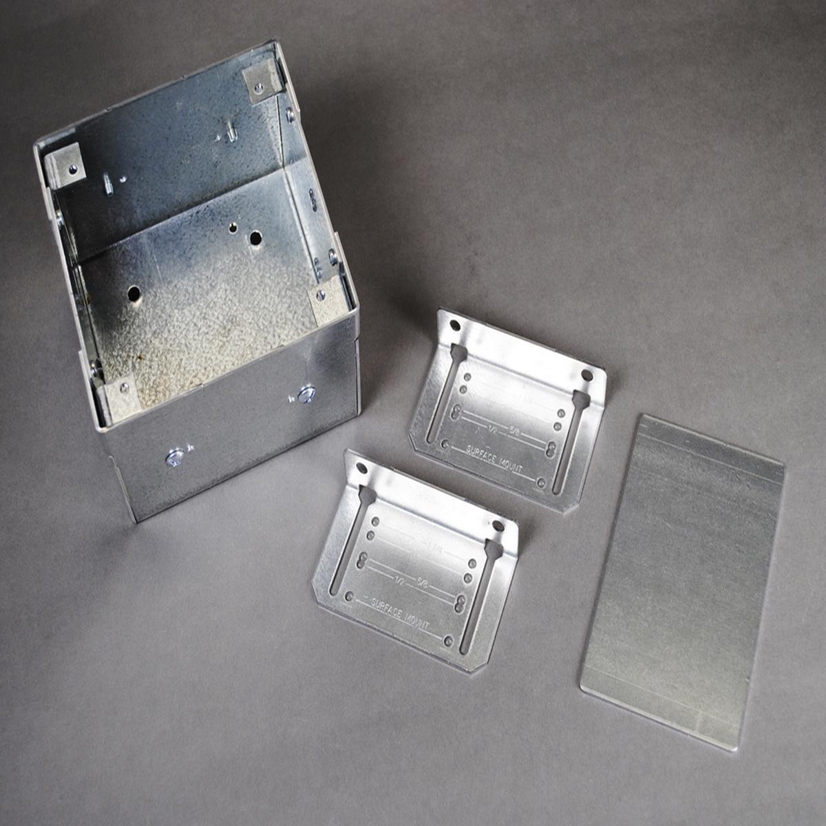 WallSource 2-Gang Box, Divider and Mounting Brackets