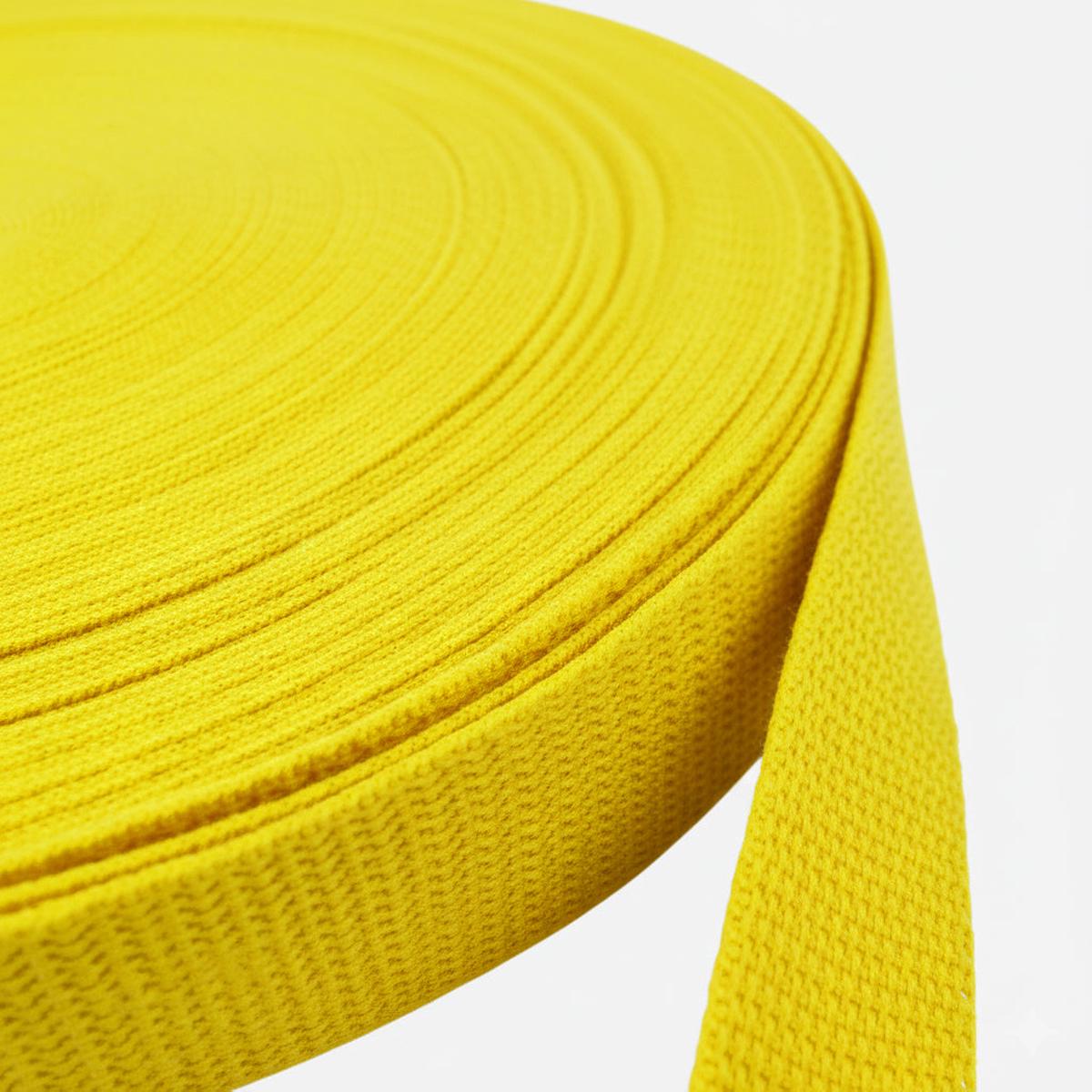 1.35 mm Yellow Polypropylene Webbing