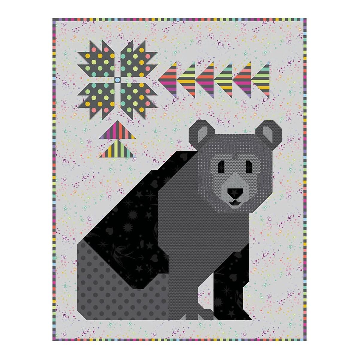 Art East Quilting Co - Tula Pink - Graywork - Bear-Wildered Quilt Kit