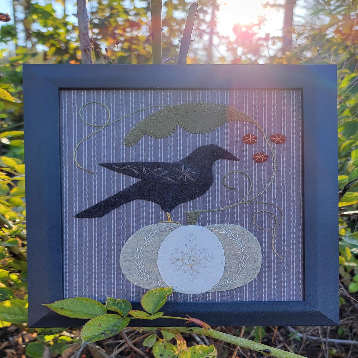 Crow in the Pumpkin Patch