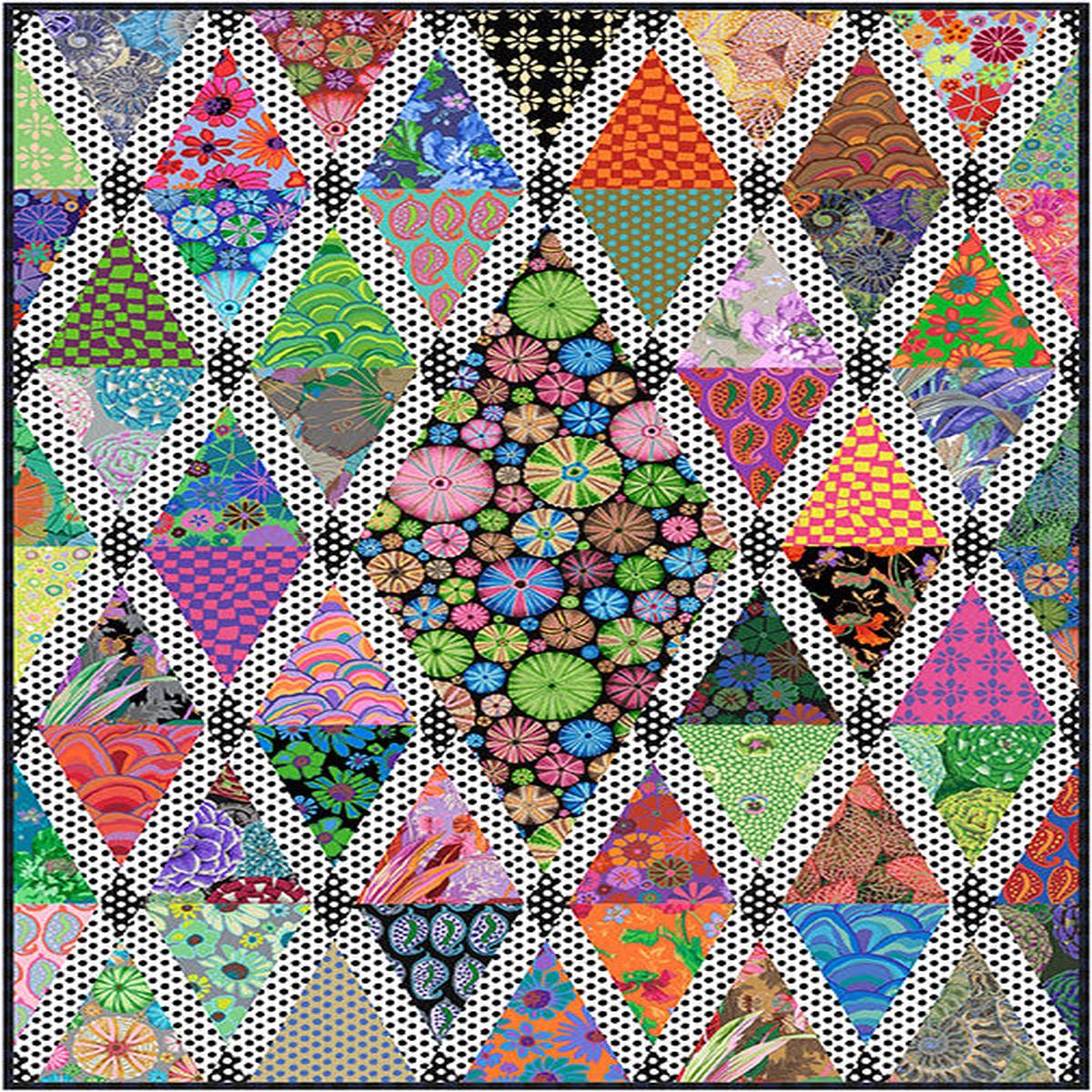 KAFFE FASSETT - KFC AUGUST 2024 - Diamonds in the Rough Quilt