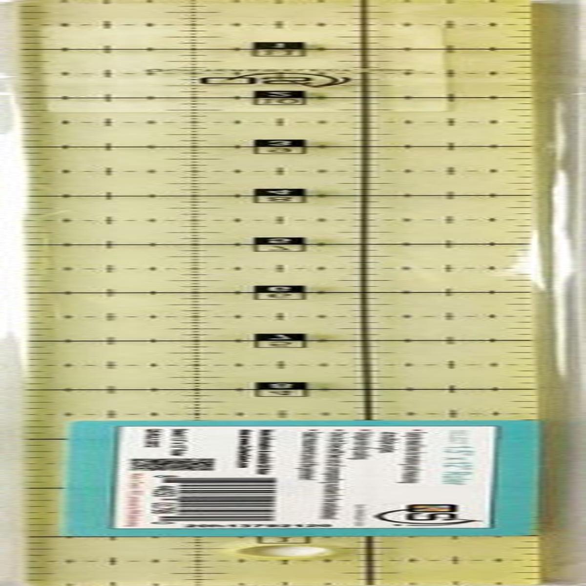 QUILTERS SELECT - Non-Slip Ruler 1.5 in x 12 in