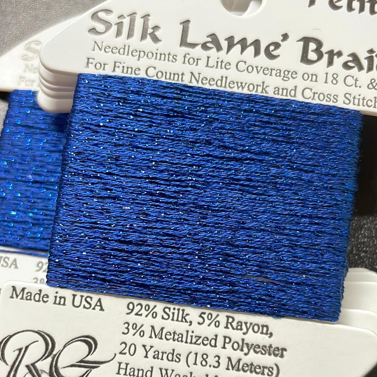 SP15 Dark Blue Silk Lame Petite