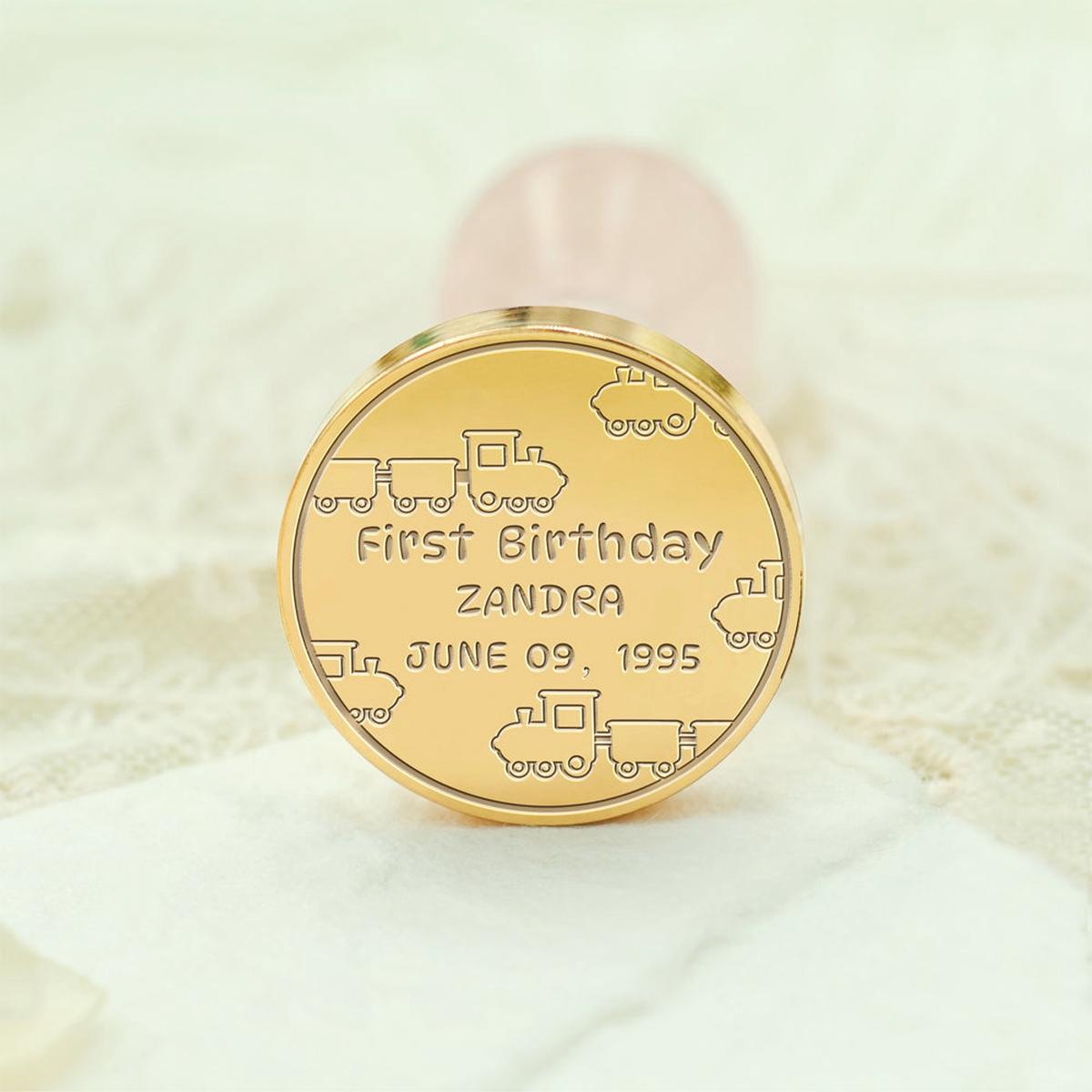 Birthday Bliss Custom Wax Seal Stamp - Style 15