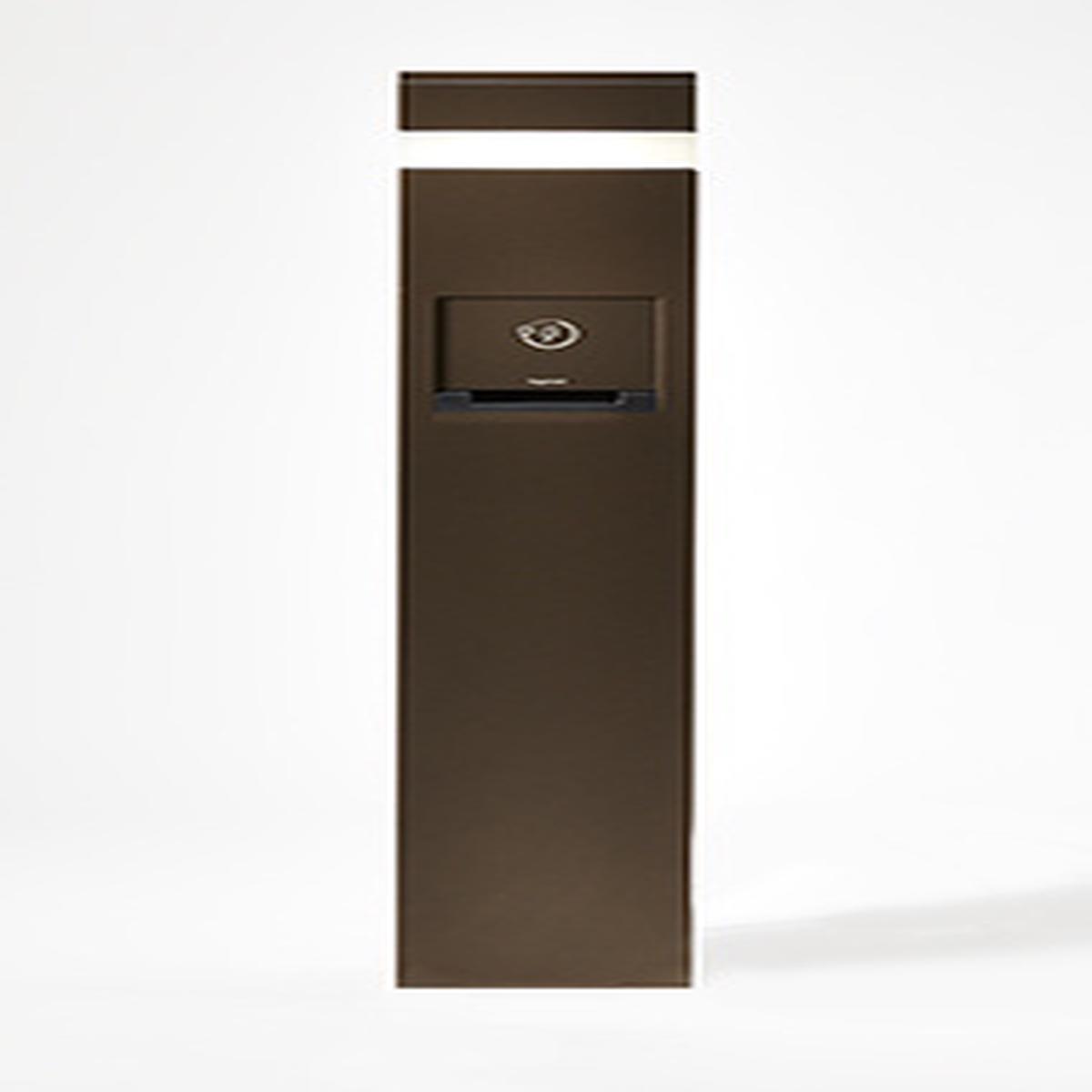 Charging Station with Area Light, 3-Gang, Unwired, Bronze