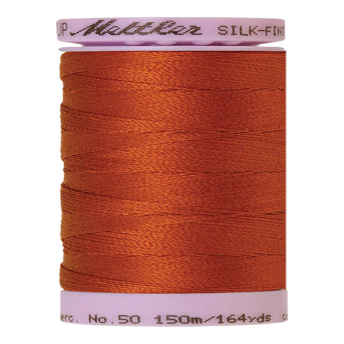 Mettler Silk-finish 50wt Solid Cotton Thread 164yd/150m Copper