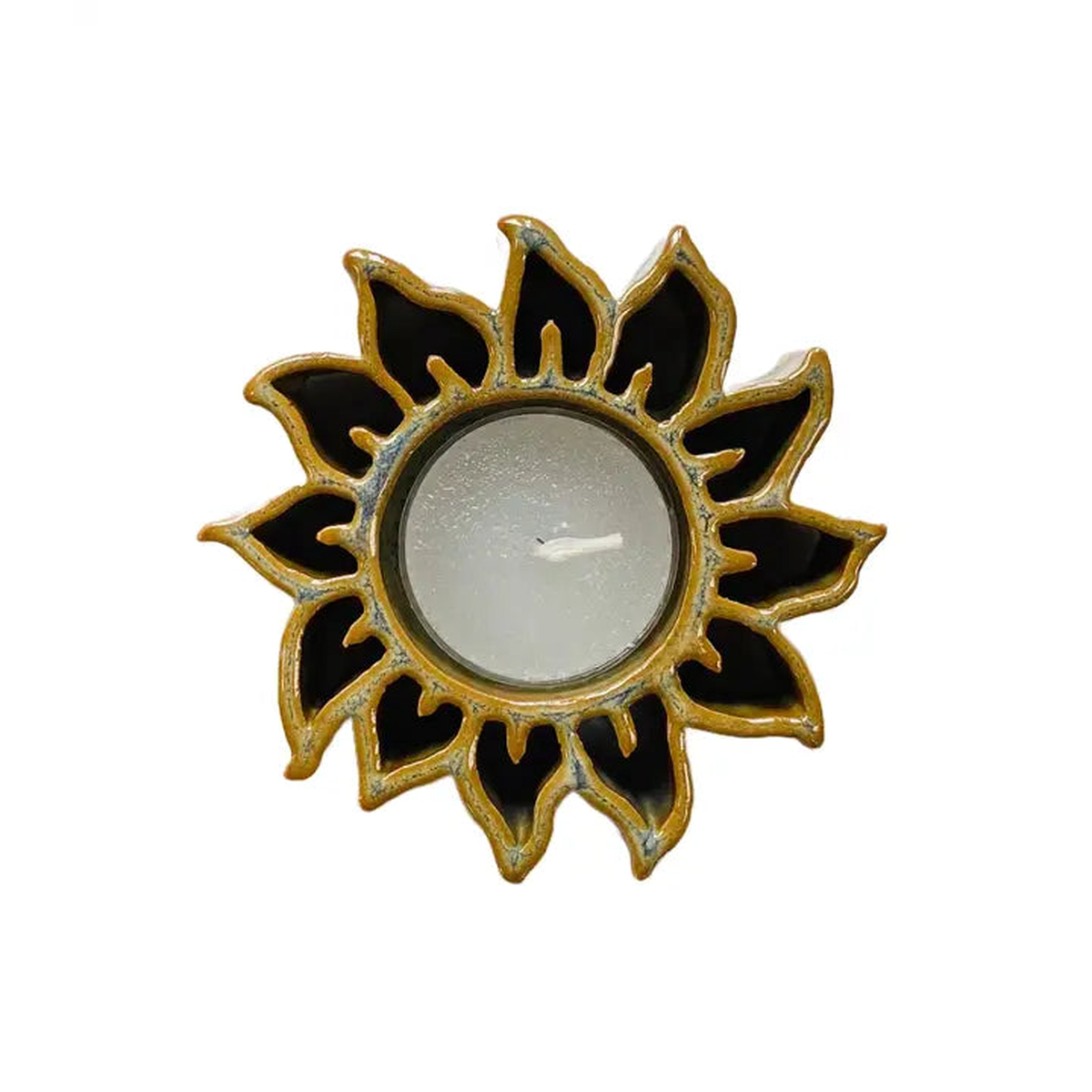 Sunflower Tealite in Amber