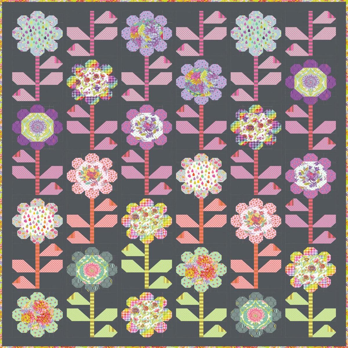 TULA PINK - UNTAMED - Blooming Bouquet Quilt Kit