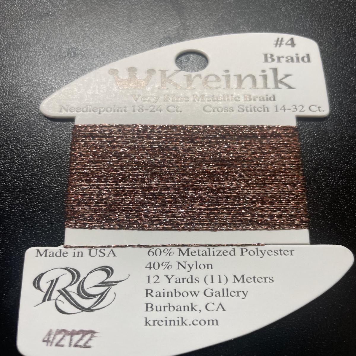 2122 Brown #4 Braid