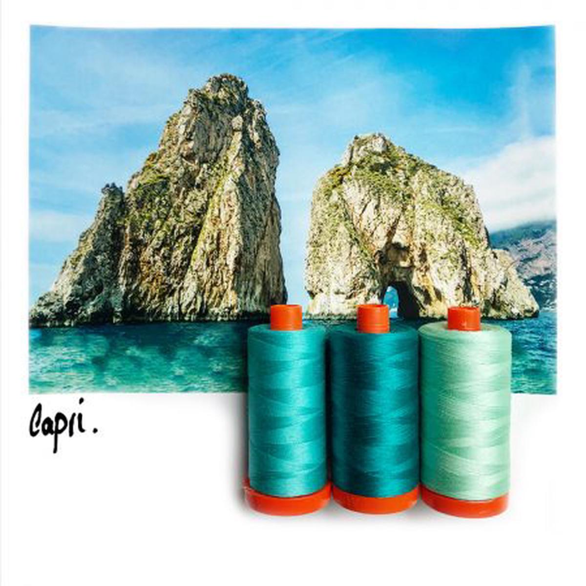 AURIFIL - Thread Color Builder ITALY AUGUST: CAPRI TEAL
